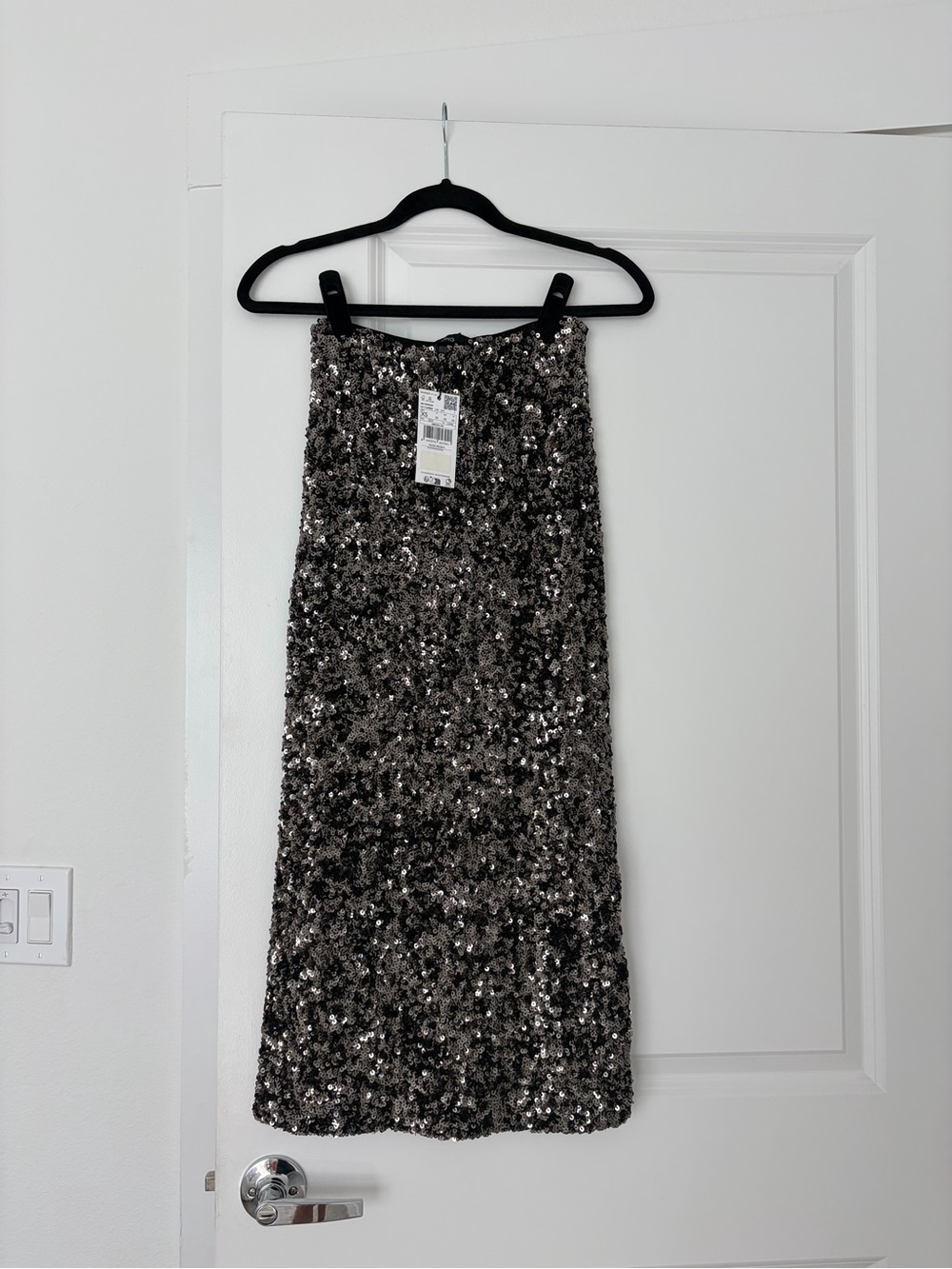 Mango Sequin Midi Skirt